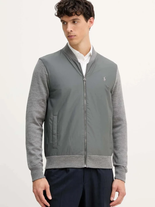 Zdjęcie produktu Polo Ralph Lauren bluza z domieszką wełny szary