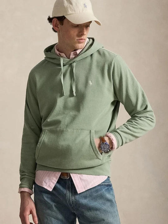 Zdjęcie produktu Polo Ralph Lauren bluza z kapturem męska bawełniana zielony