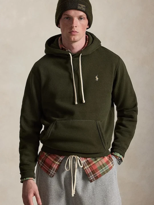 Zdjęcie produktu Polo Ralph Lauren bluza z kapturem męska z bawełną zielony