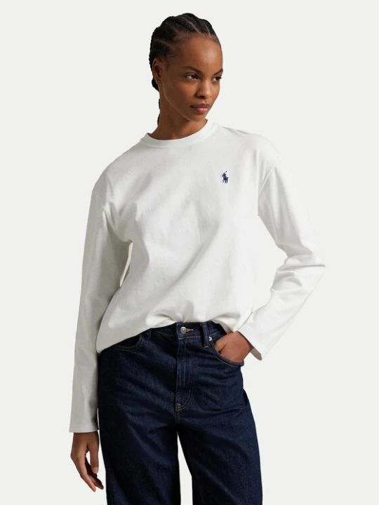 Zdjęcie produktu Polo Ralph Lauren Bluzka 211967105001 Biały Straight Fit
