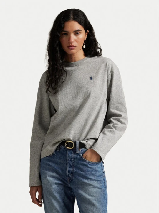 Zdjęcie produktu Polo Ralph Lauren Bluzka 211967105003 Szary Straight Fit