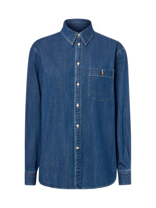 Zdjęcie produktu Polo Ralph Lauren bluzka dżinsowa Kobiety Bawełna (100%) niebieski
