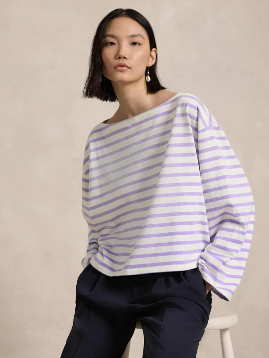 Zdjęcie produktu POLO RALPH LAUREN Bluzka MARINER | Oversize fit lawendowy