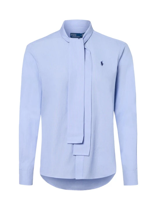 Zdjęcie produktu Polo Ralph Lauren bluzka z kokardą Kobiety Bawełna (100%) niebieski