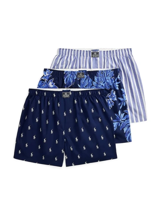 Zdjęcie produktu Polo Ralph Lauren bokserki męskie bawełniane 3-pack granatowy