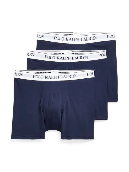 Zdjęcie produktu Polo Ralph Lauren bokserki męskie bawełniane z elastanem 3-pack granatowy