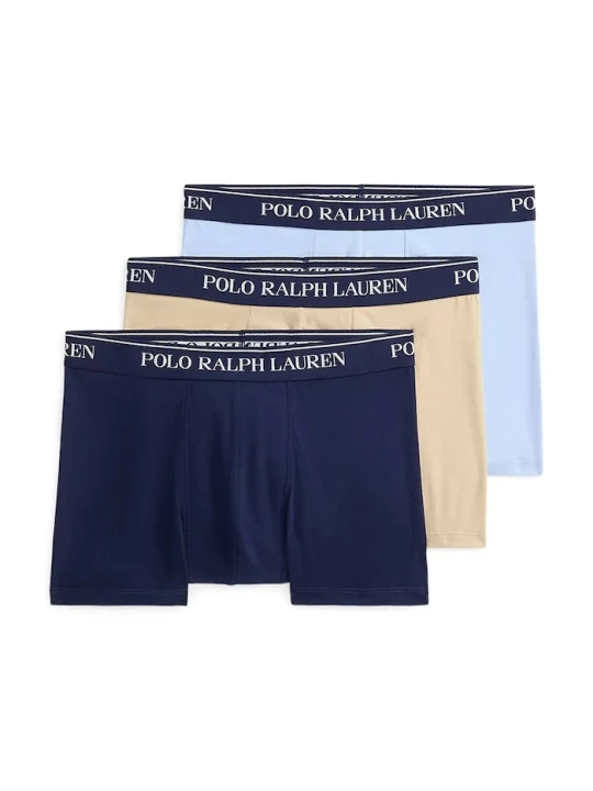 Zdjęcie produktu Polo Ralph Lauren bokserki męskie bawełniane z elastanem 3-pack beżowy