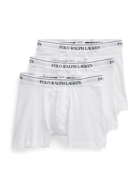 Zdjęcie produktu Polo Ralph Lauren bokserki męskie bawełniane z elastanem 3-pack biały