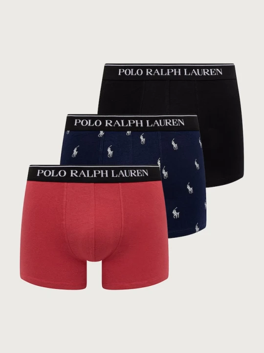 Zdjęcie produktu Polo Ralph Lauren bokserki męskie bawełniane z elastanem 3-pack czarny
