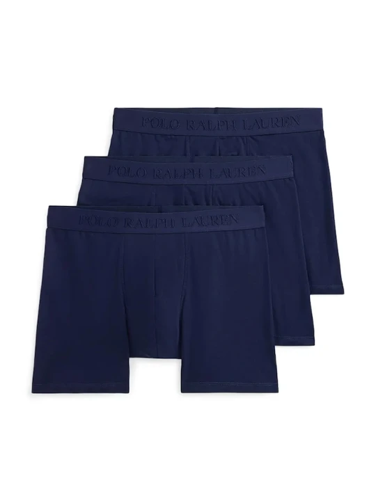 Zdjęcie produktu Polo Ralph Lauren bokserki męskie bawełniane z elastanem 3-pack granatowy