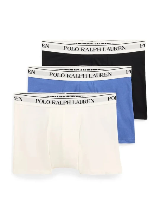 Zdjęcie produktu Polo Ralph Lauren bokserki męskie bawełniane z elastanem 3-pack niebieski