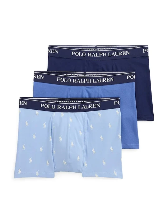 Zdjęcie produktu Polo Ralph Lauren bokserki męskie bawełniane z elastanem 3-pack niebieski