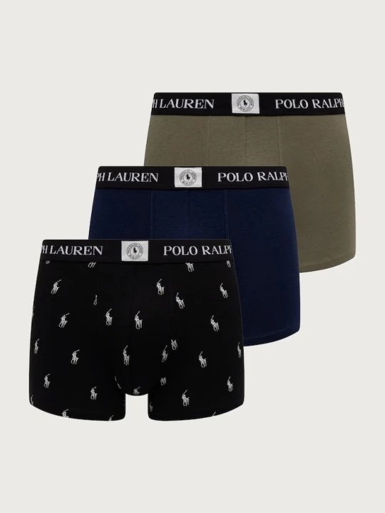 Zdjęcie produktu Polo Ralph Lauren bokserki męskie bawełniane z elastanem 3-pack zielony