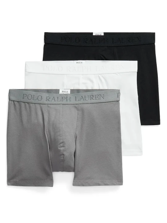 Zdjęcie produktu Polo Ralph Lauren bokserki męskie bawełniane z elastanem 3-pack czarny