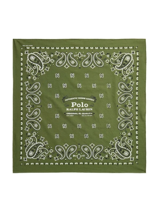 Zdjęcie produktu Polo Ralph Lauren chusta męska bawełniana zielony