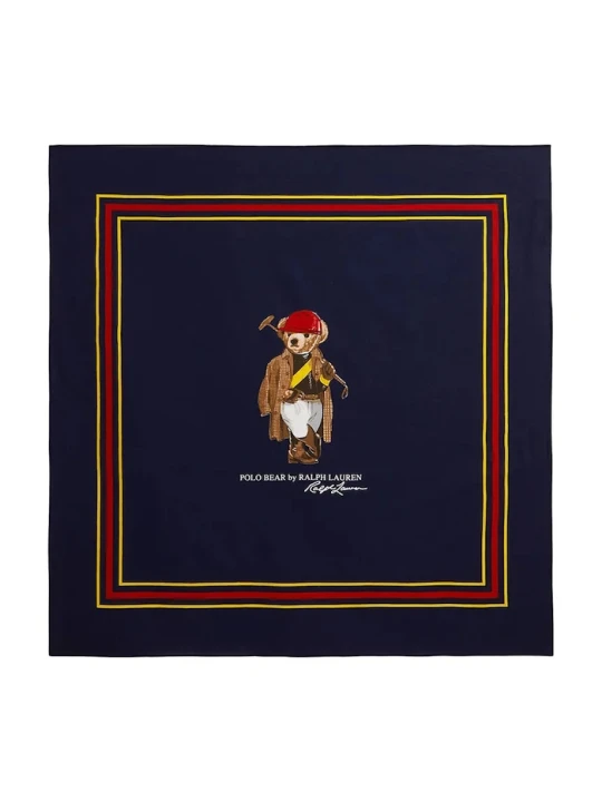 Zdjęcie produktu Polo Ralph Lauren chusta męska bawełniana granatowy