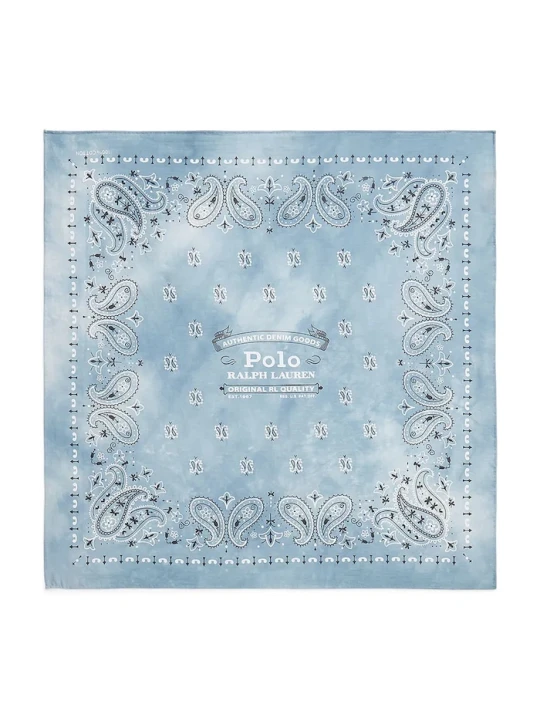 Zdjęcie produktu Polo Ralph Lauren chusta męska bawełniana niebieski
