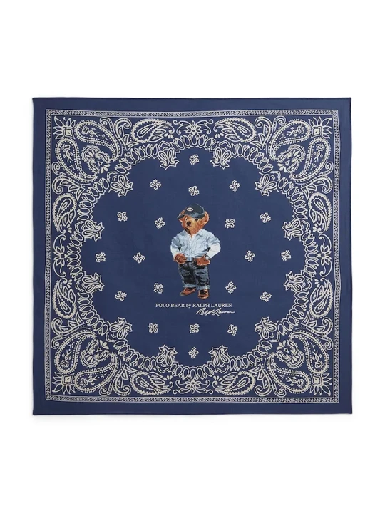 Zdjęcie produktu Polo Ralph Lauren chusta męska bawełniana niebieski