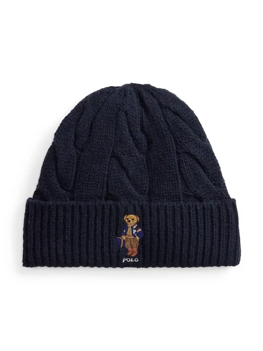 Zdjęcie produktu Polo Ralph Lauren czapka beanie damska granatowy