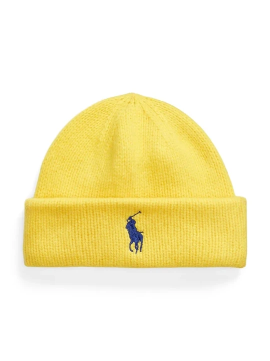 Zdjęcie produktu Polo Ralph Lauren czapka wełniana żółty