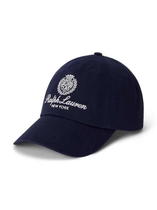 Zdjęcie produktu Polo Ralph Lauren czapka z daszkiem bawełniana granatowy
