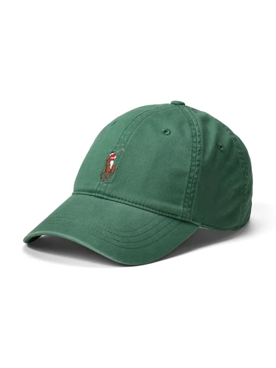 Zdjęcie produktu Polo Ralph Lauren czapka z daszkiem bawełniana szary