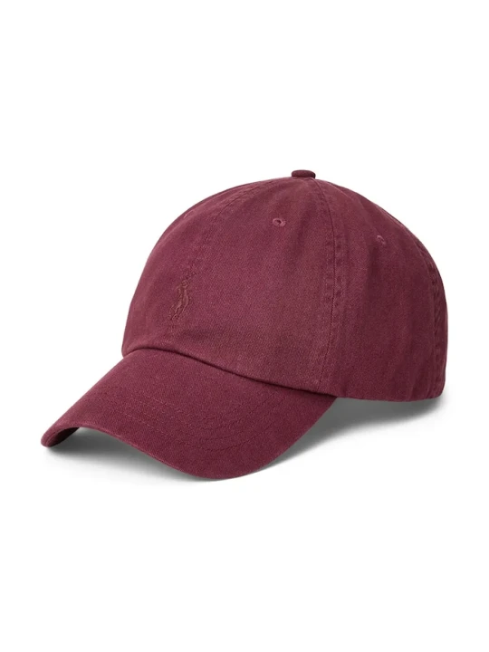 Zdjęcie produktu Polo Ralph Lauren czapka z daszkiem bawełniana bordowy