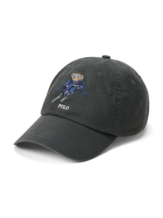 Zdjęcie produktu Polo Ralph Lauren czapka z daszkiem bawełniana brązowy