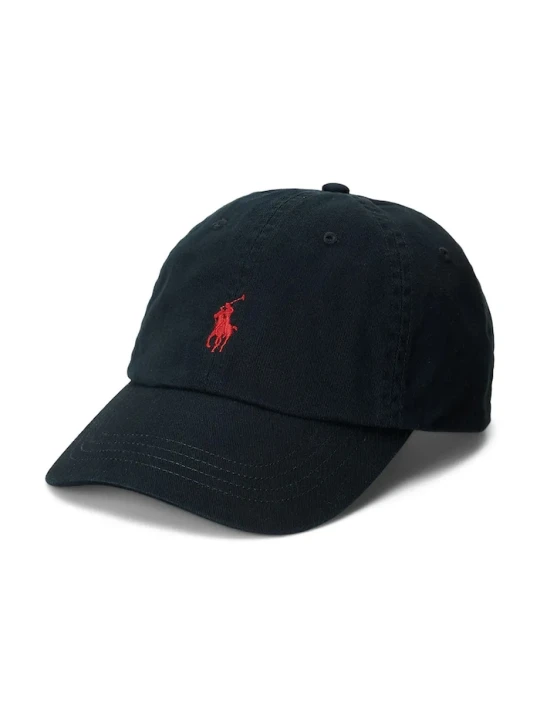 Zdjęcie produktu Polo Ralph Lauren czapka z daszkiem bawełniana czarny