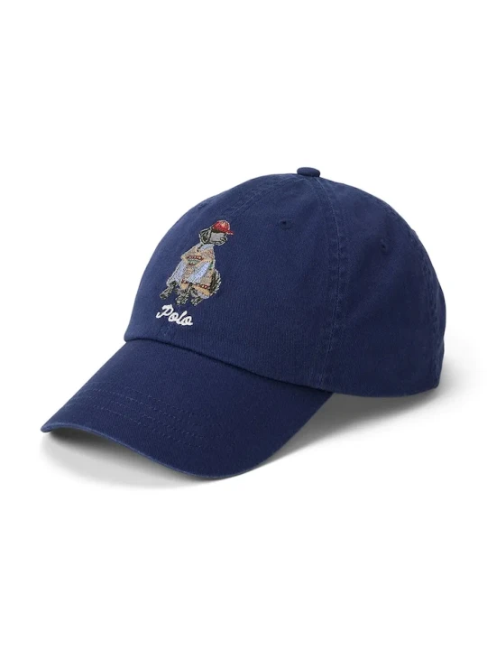 Zdjęcie produktu Polo Ralph Lauren czapka z daszkiem bawełniana granatowy