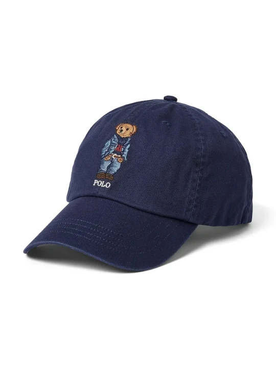 Zdjęcie produktu Polo Ralph Lauren czapka z daszkiem bawełniana granatowy