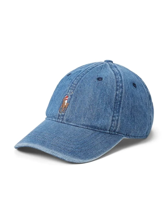 Zdjęcie produktu Polo Ralph Lauren czapka z daszkiem bawełniana niebieski