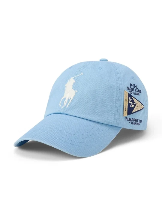 Zdjęcie produktu Polo Ralph Lauren czapka z daszkiem męska bawełniana niebieski