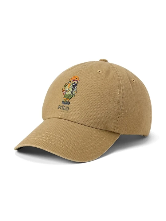 Zdjęcie produktu Polo Ralph Lauren czapka z daszkiem męska bawełniana beżowy