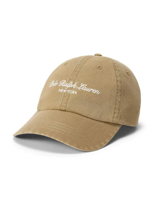 Zdjęcie produktu Polo Ralph Lauren czapka z daszkiem męska bawełniana beżowy