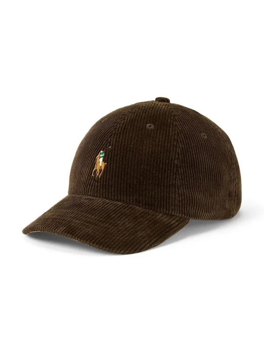 Zdjęcie produktu Polo Ralph Lauren czapka z daszkiem męska sztruksowa zielony
