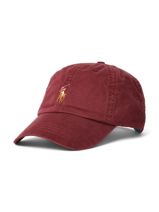 Zdjęcie produktu Polo Ralph Lauren czapka z daszkiem z bawełną czerwony
