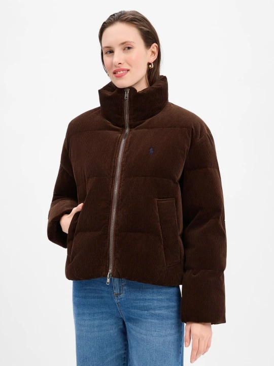 Zdjęcie produktu Polo Ralph Lauren kurtka puchowa Kobiety Bawełna brązowy
