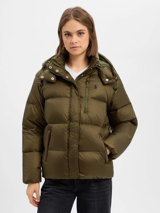 Zdjęcie produktu Polo Ralph Lauren kurtka puchowa Kobiety Sztuczne włókno zielony