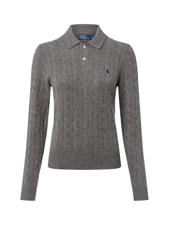 Zdjęcie produktu Polo Ralph Lauren sweter z dzianiny z zawartością kaszmiru Kobiety Wełna szary