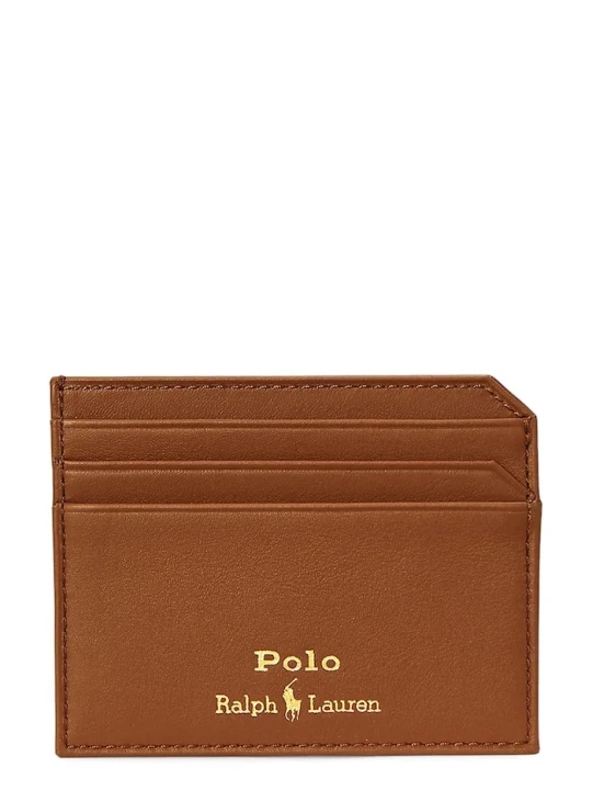 Zdjęcie produktu Polo Ralph Lauren etui na karty męskie skórzane brązowy