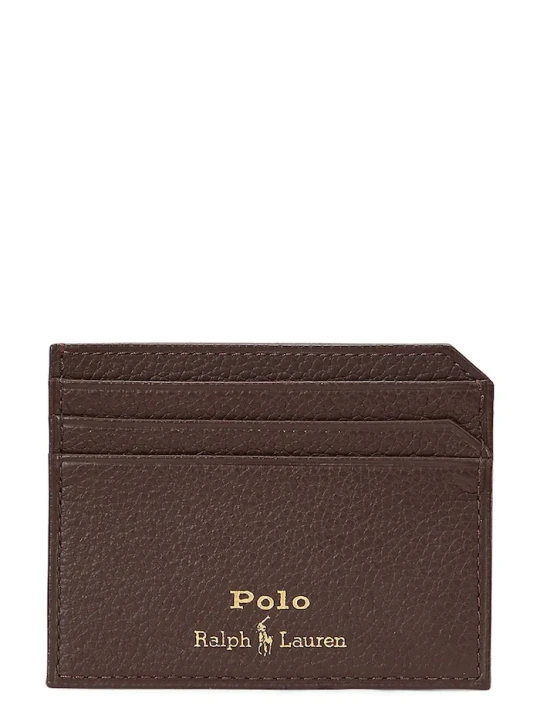 Zdjęcie produktu Polo Ralph Lauren etui na karty męskie skórzane brązowy