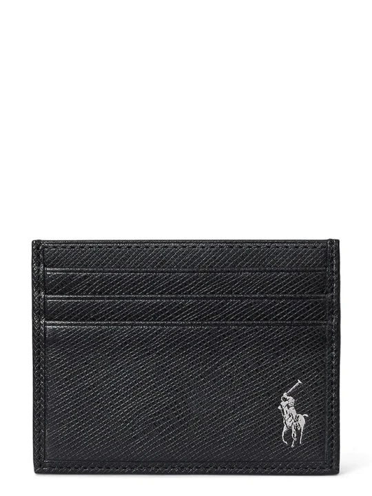 Zdjęcie produktu Polo Ralph Lauren etui na karty skórzane czarny