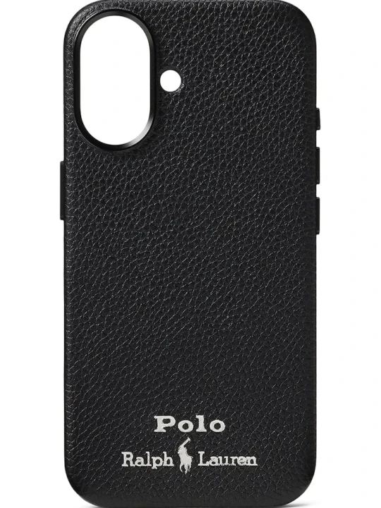 Zdjęcie produktu Polo Ralph Lauren etui skórzane na telefon iPhone 16 czarny