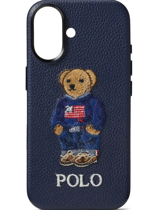 Zdjęcie produktu Polo Ralph Lauren etui skórzane na telefon iPhone 17 granatowy