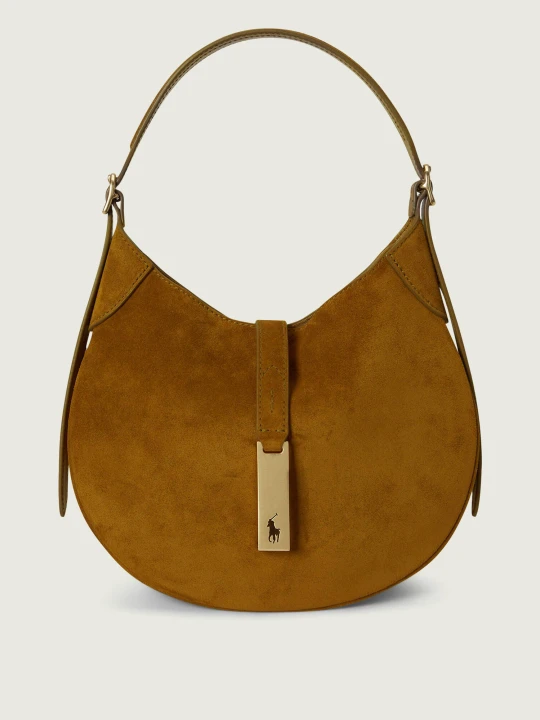 Zdjęcie produktu POLO RALPH LAUREN Hobo ID Collection | zamsz oliwkowy