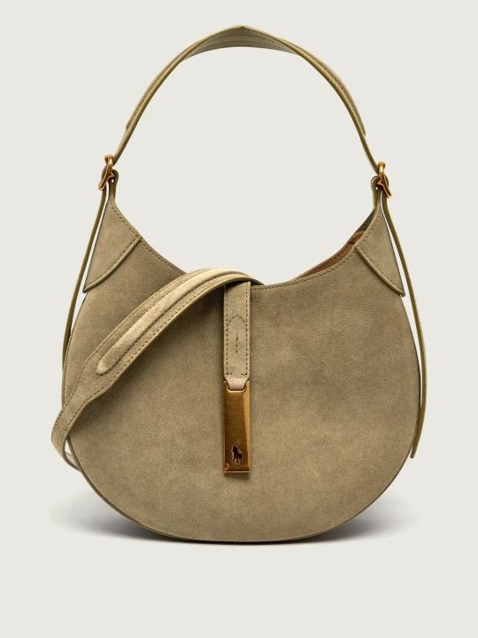 Zdjęcie produktu POLO RALPH LAUREN Hobo ID Collection | zamsz zielony
