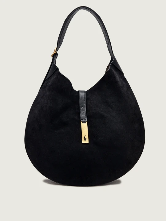 Zdjęcie produktu POLO RALPH LAUREN Hobo ID | zamsz czarny