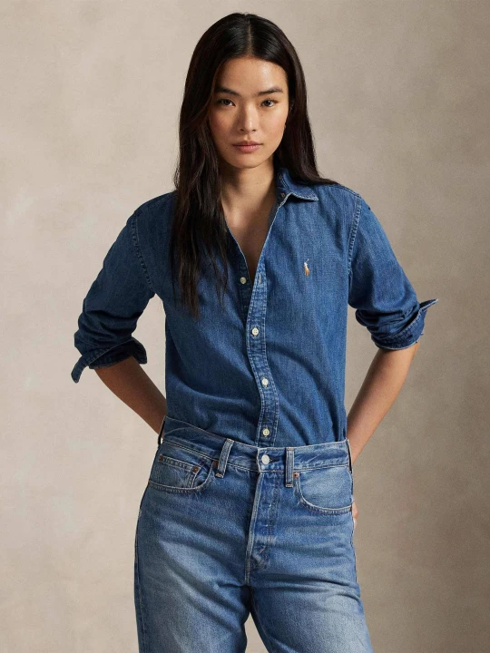 Zdjęcie produktu POLO RALPH LAUREN Jeansowa koszula | Custom fit granatowy
