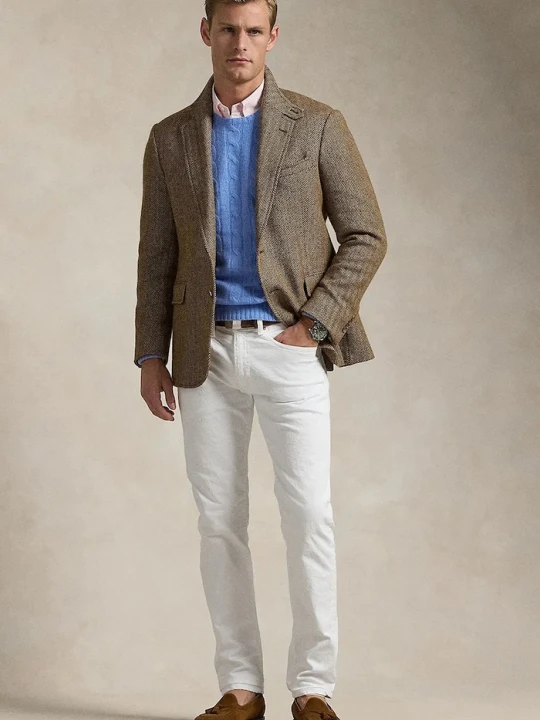 Zdjęcie produktu Polo Ralph Lauren jeansy slim fit męskie biały